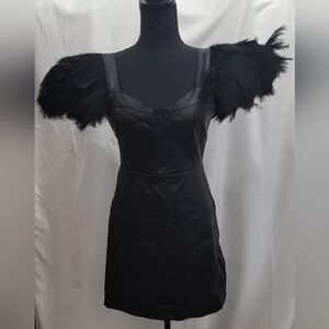 NWT Nasty Gal Feather minidress